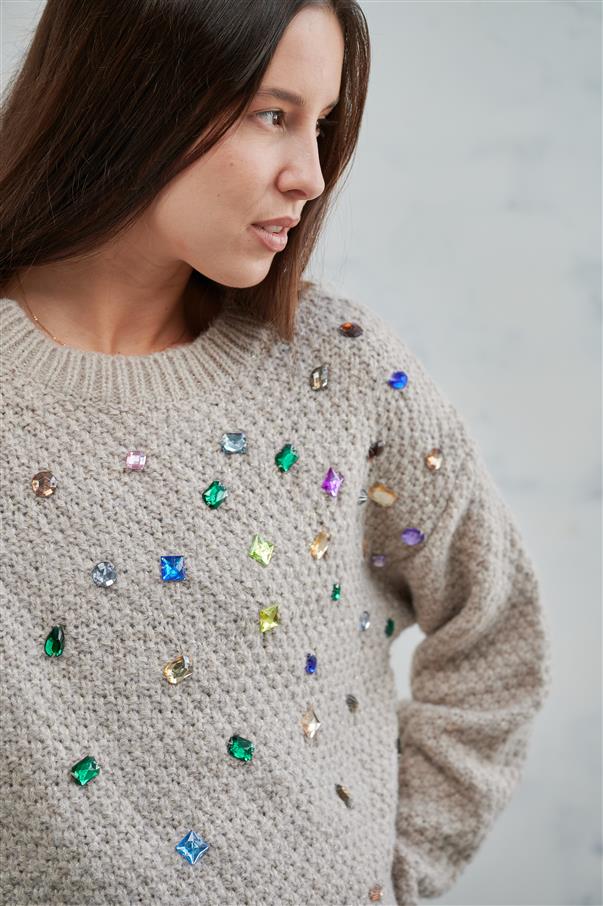 Sweater Wish con Piedras de Colores